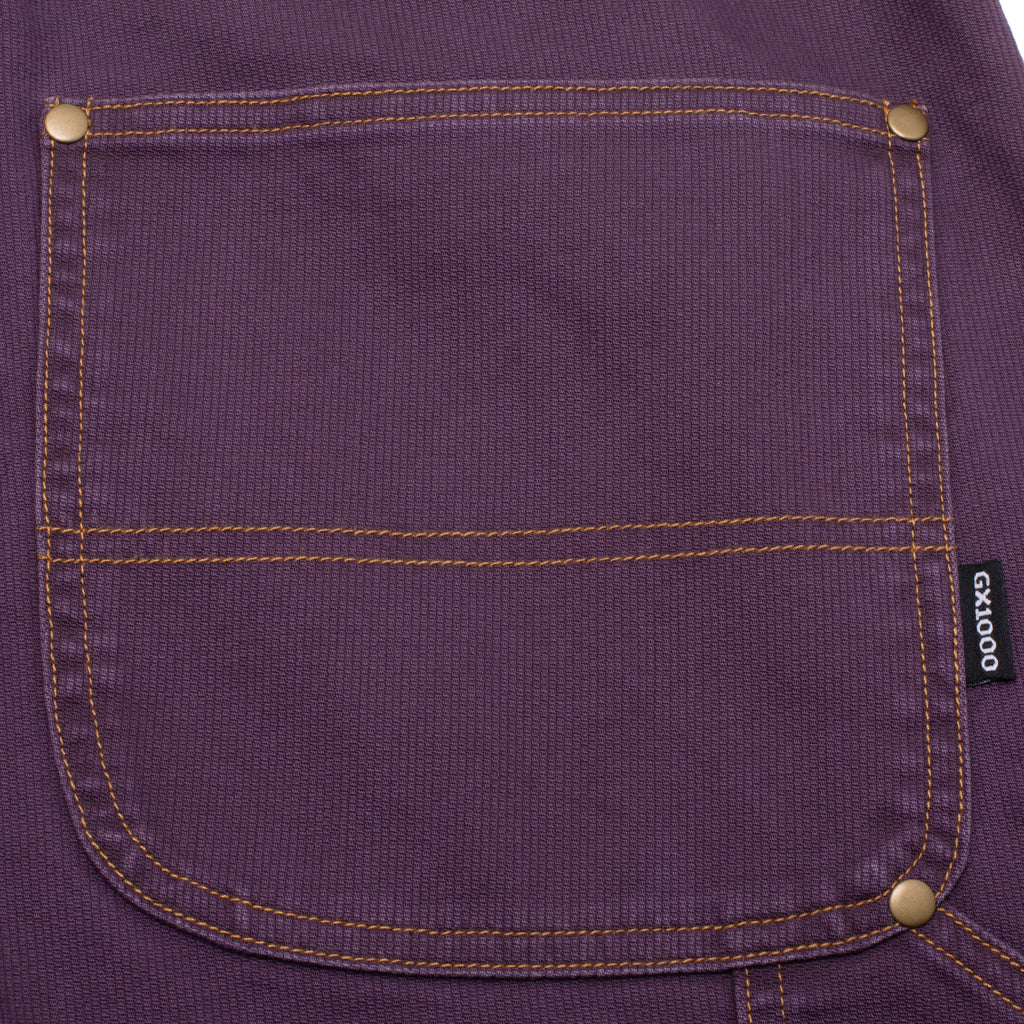 GX1000 Plum Carpenter Pant with Gold Stitching