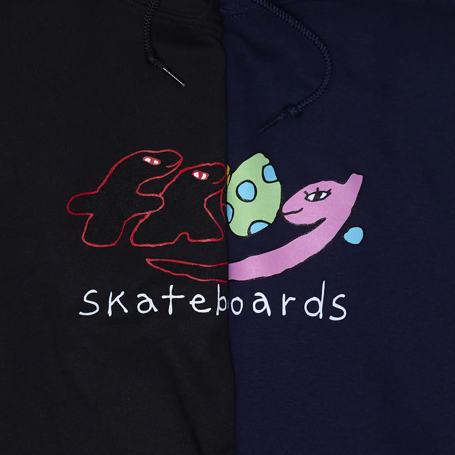 Frog Skateboards Dino Logo Hoodie Navy
