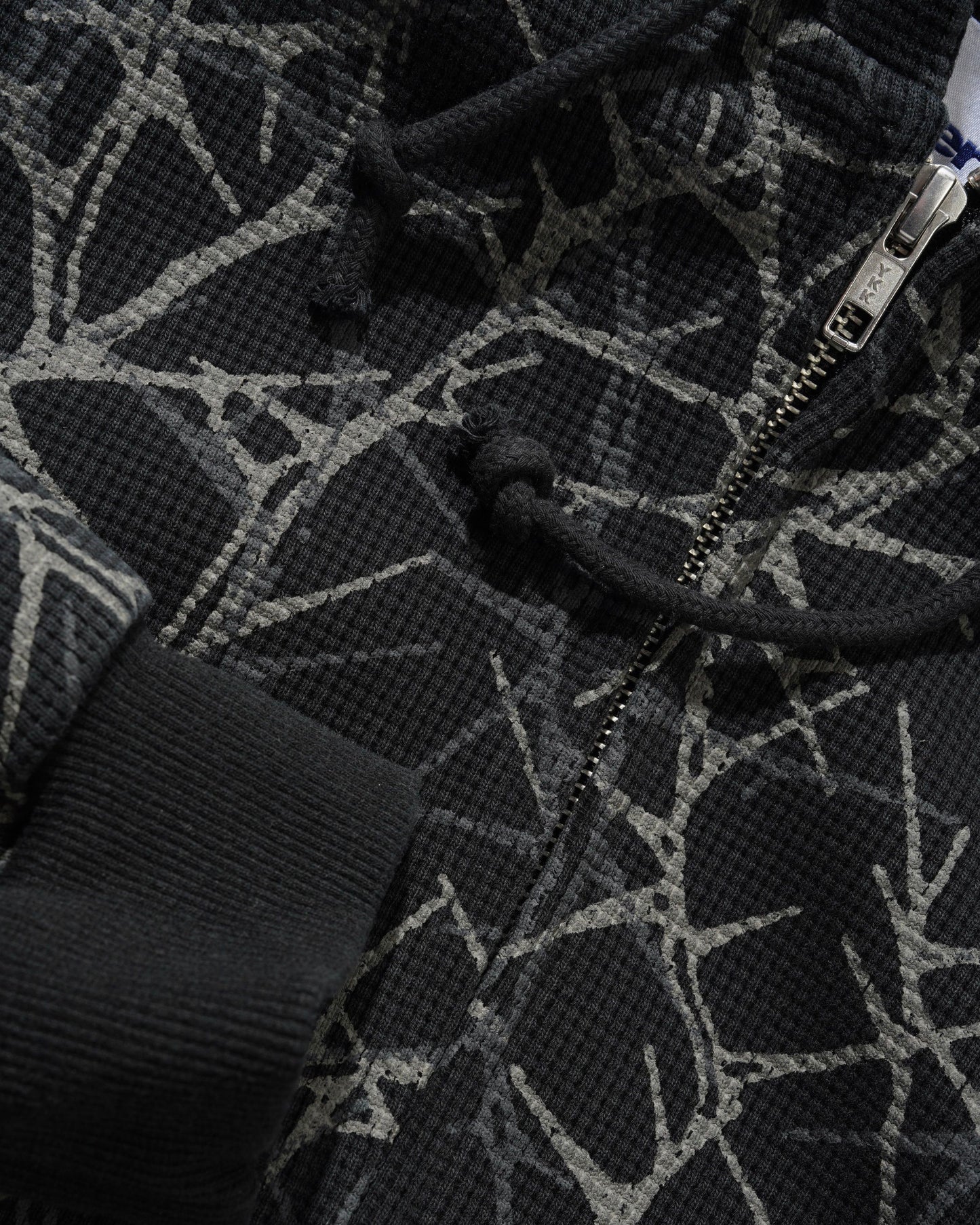 Butter Goods Thorn Camo Waffle Zip-Thru Hood