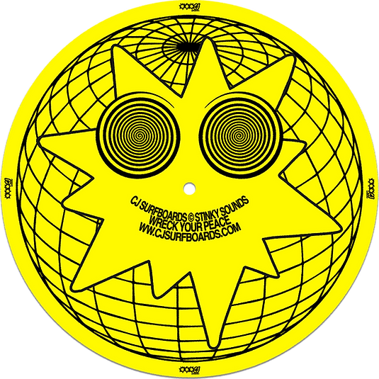 CJ Surfboards Stinky Sounds Slip Mat Yellow