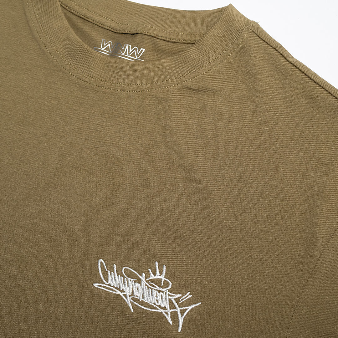 Why Not Wear-T-shirt Oversize minimal Olive