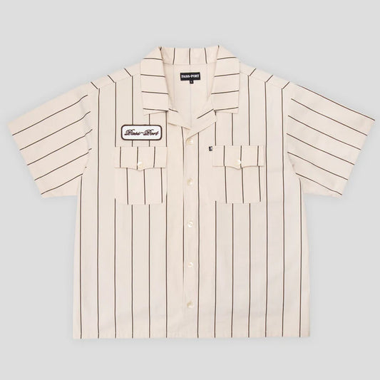 Pass~Port Striped Casual Shirt - Cream