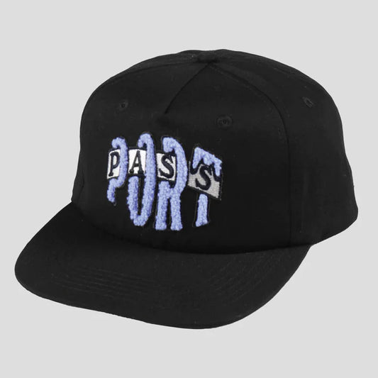 pass-port bulb logo cap black