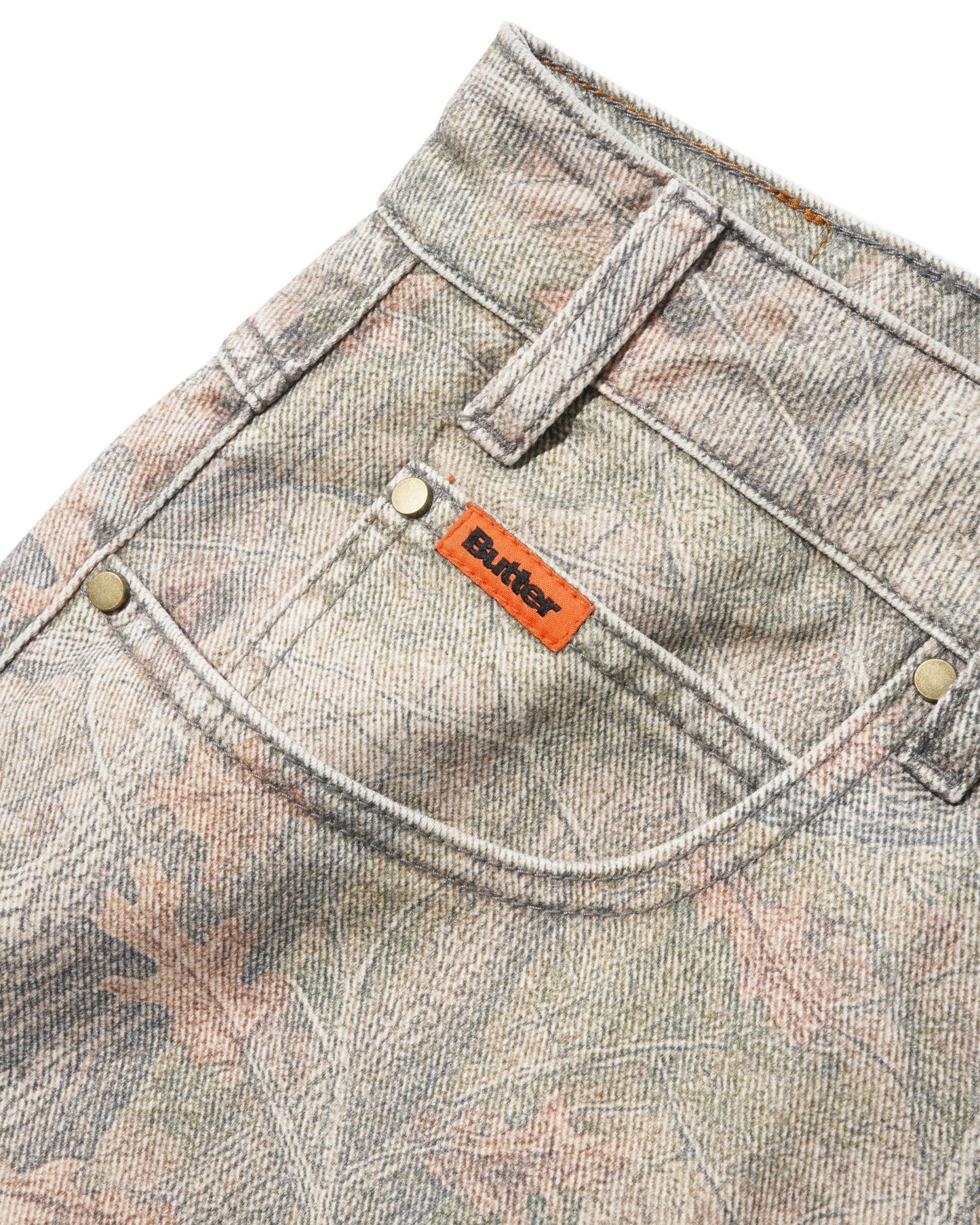 Butter Goods Baggy Denim Jeans Col.Forest Camo