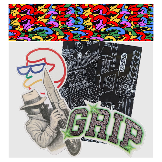 Classic Grip 5 Pack Stickers