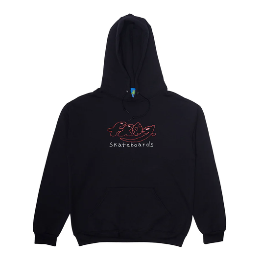 Frog Skateboards Dino Logo Hoodie Black W25
