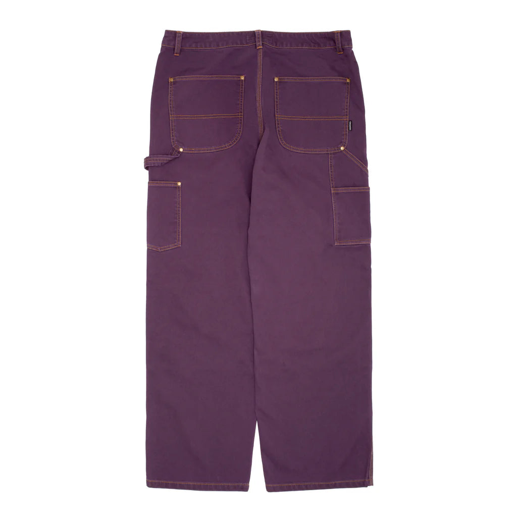 GX1000 Plum Carpenter Pant with Gold Stitching