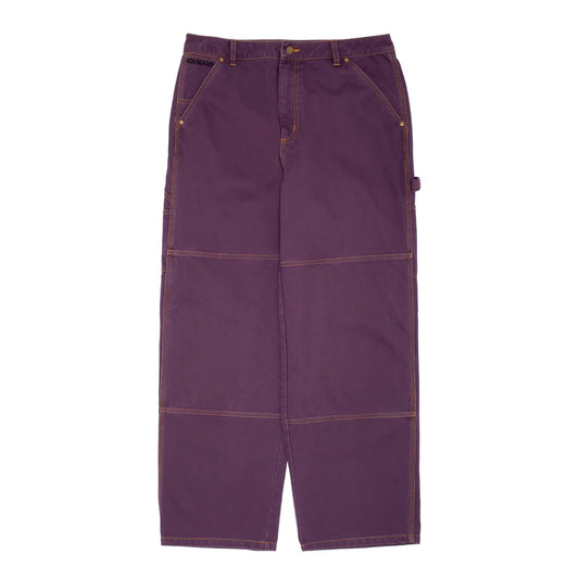 GX1000 Plum Carpenter Pant with Gold Stitching
