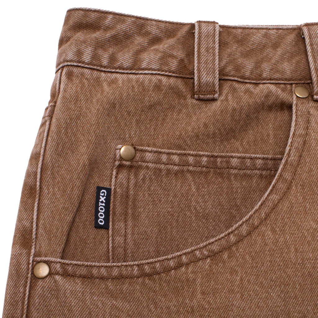 GX1000 Brownwashed Baggy Pant