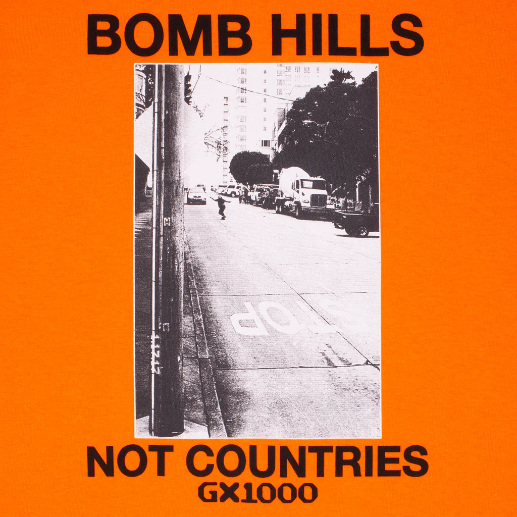 GX1000 Bomb Hills Not Countries Tee [Orange]