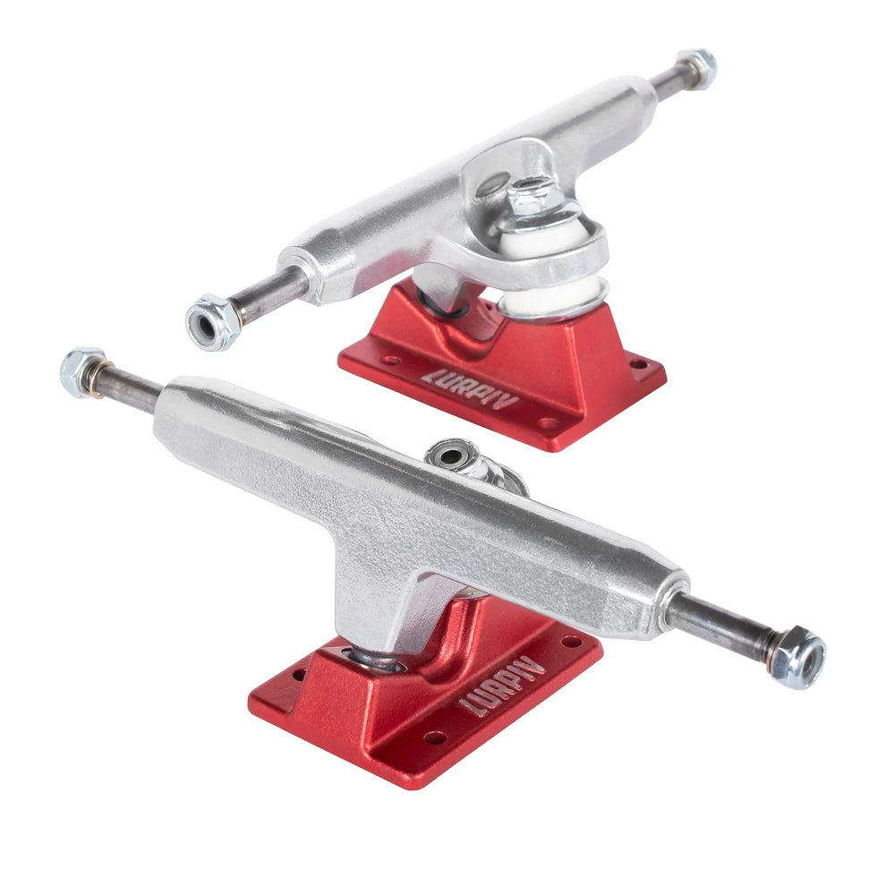 Lurpiv Trucks -Lurpiv 3 Hollow PAIR - Polished/Red