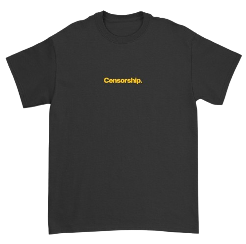 Censorship Wordmark Logo tee