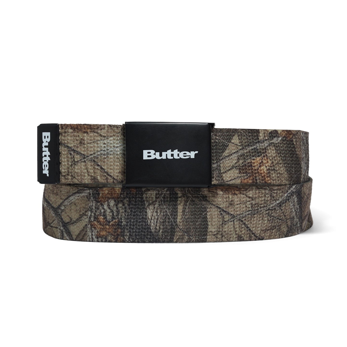 Butter Goods Logo Woven Belt Col. Forest Camo