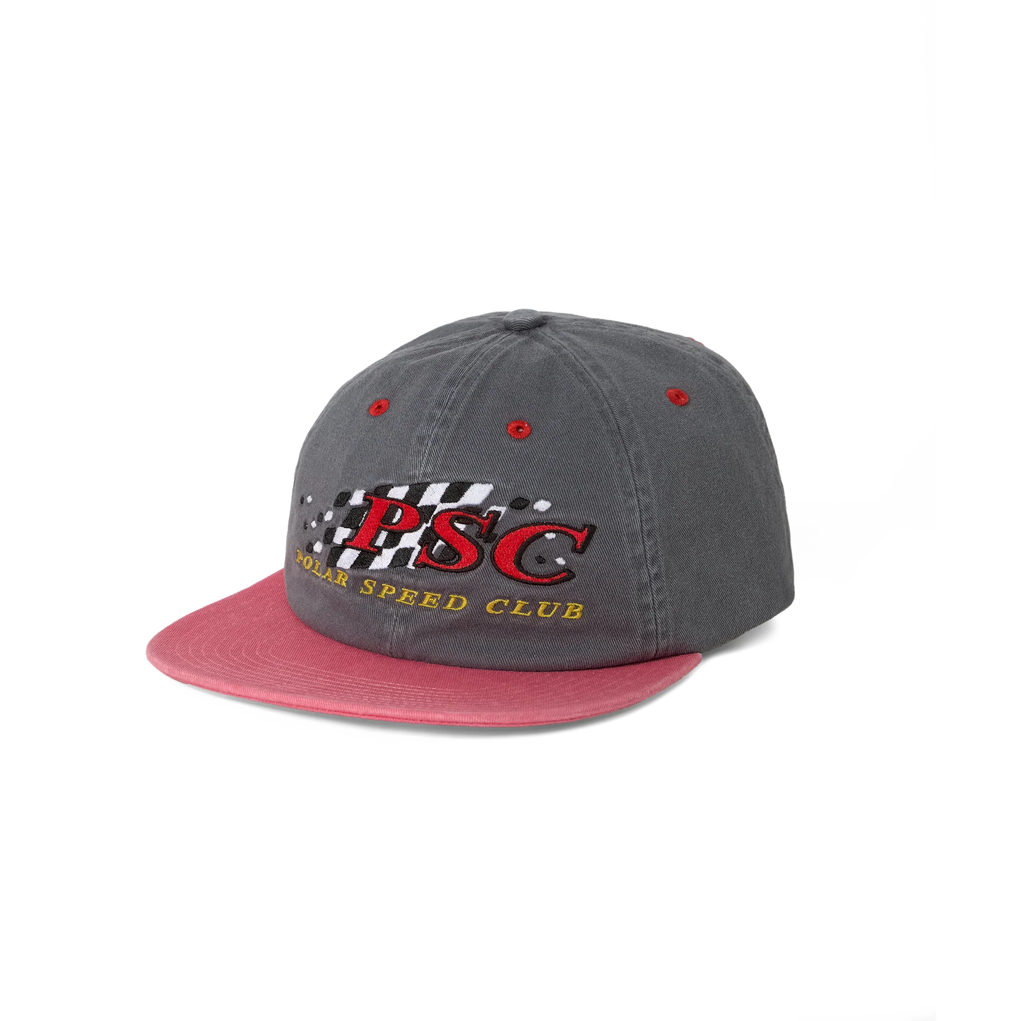 Polar Skate Co. Michael Cap | Polar Speed Club - Grey/Red