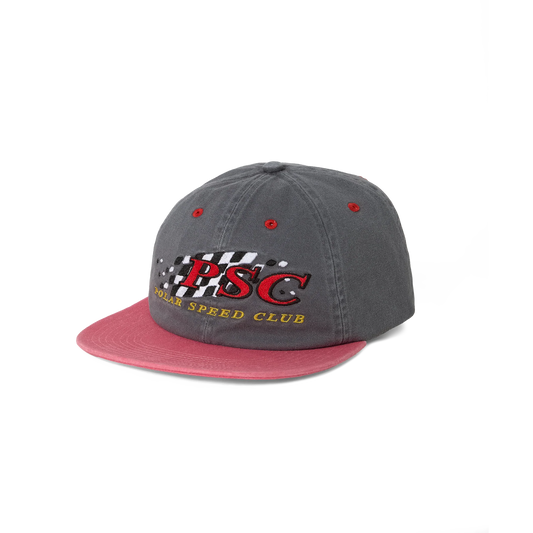 Polar Skate Co. Michael Cap | Polar Speed Club - Grey/Red