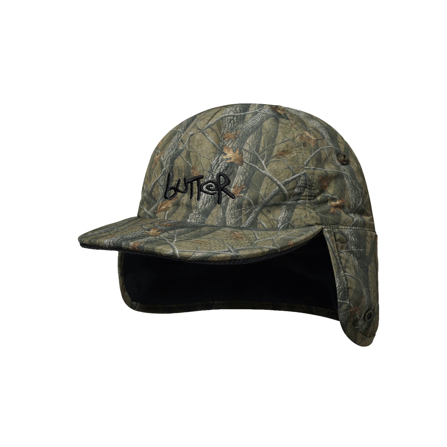 Butter Goods Polartec Reversible Trapper Cap Col. Forest Camo/Navy