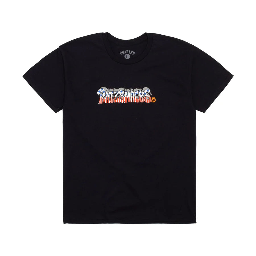 Rat Ratz x Quartersnacks Script tee (black)