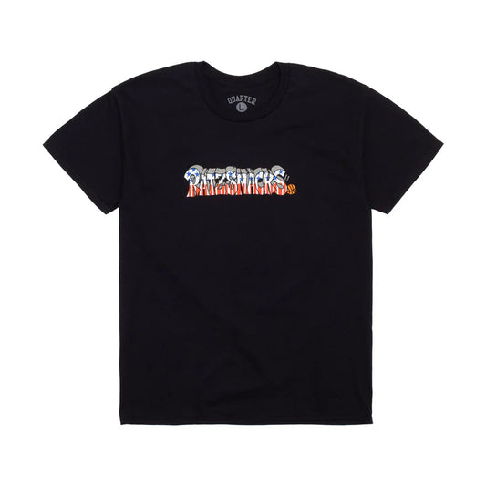 Rat Ratz x Quartersnacks Script tee (black)