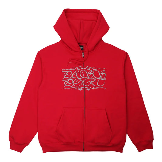 Pass~Port Calligraphy Zip Hood
