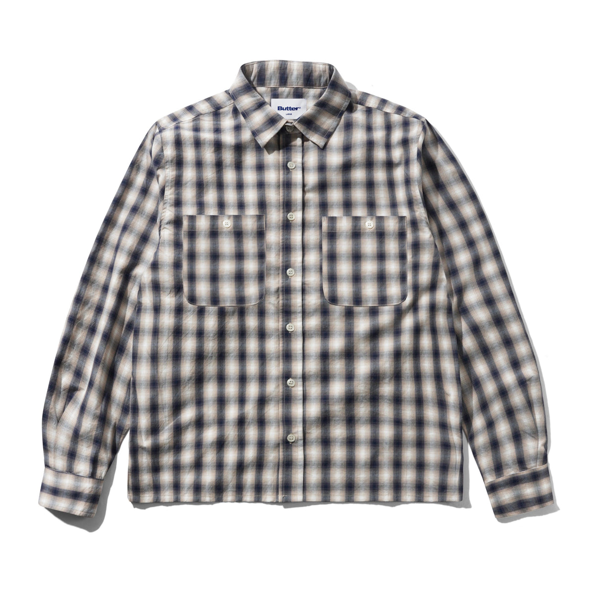 Butter Goods Shadow plaid Shirt Col.Tan