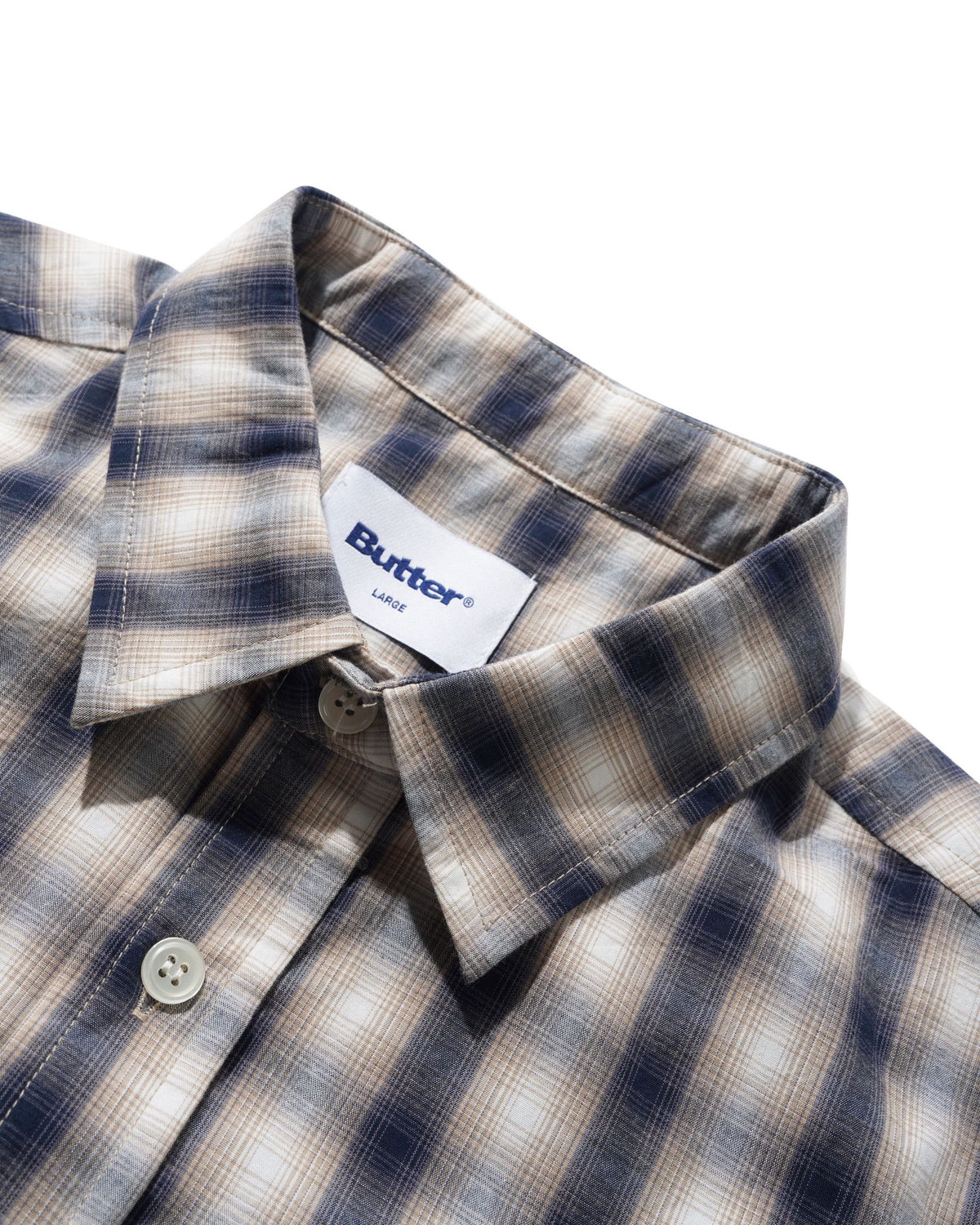 Butter Goods Shadow plaid Shirt Col.Tan