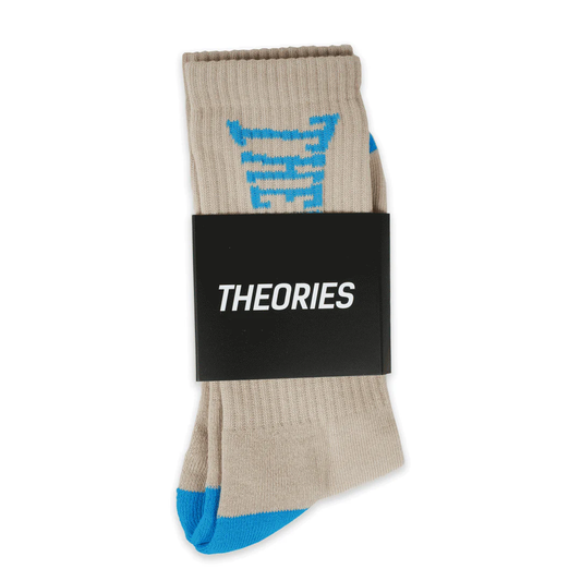 Theories Punch Out Socks col. Cream/Blue