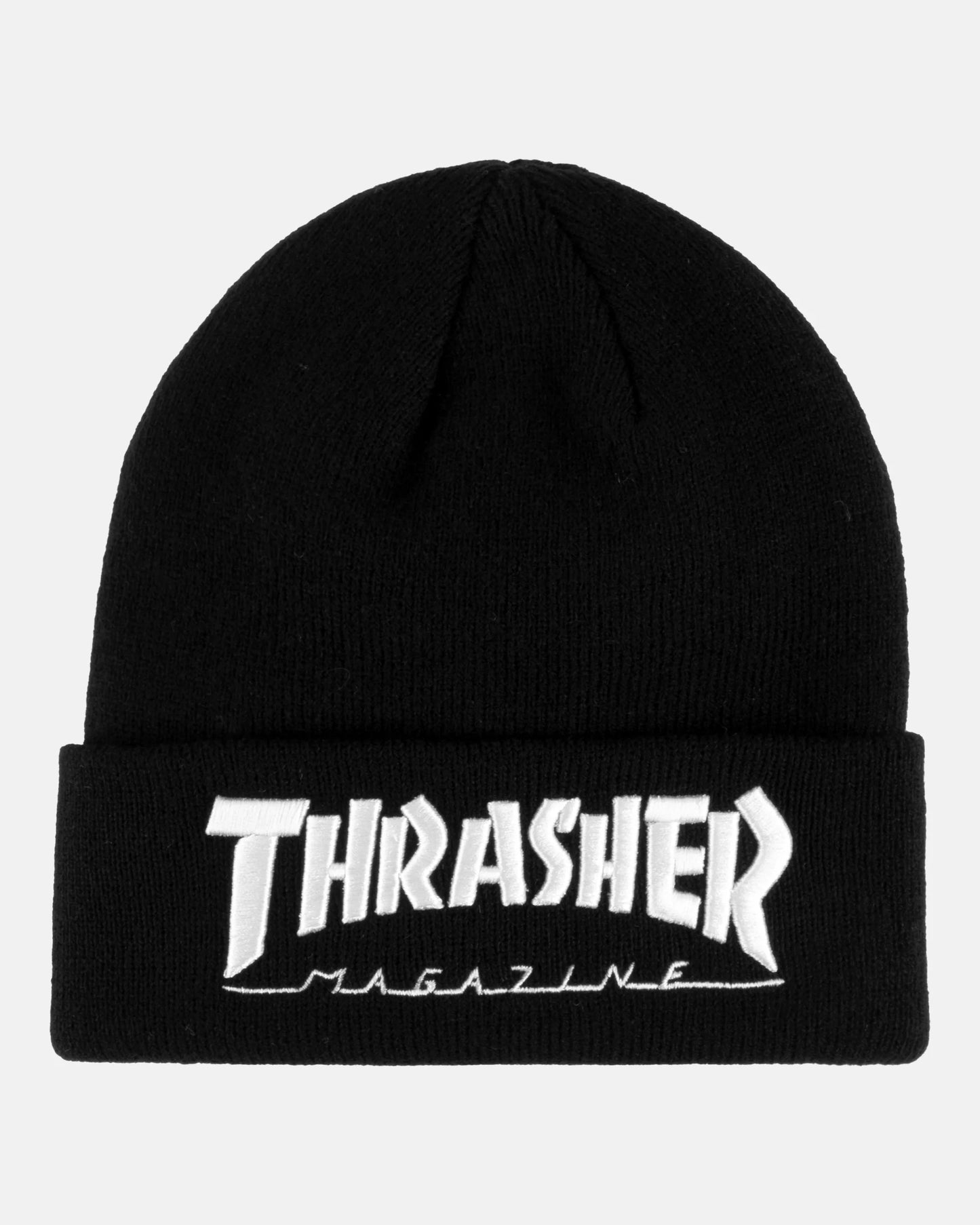 Thrasher Beanie Embroidered Logo Black/White