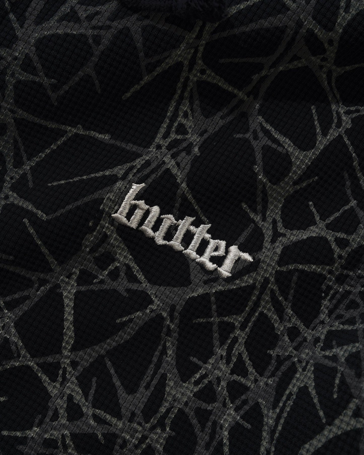Butter Goods Thorn Camo Waffle Zip-Thru Hood