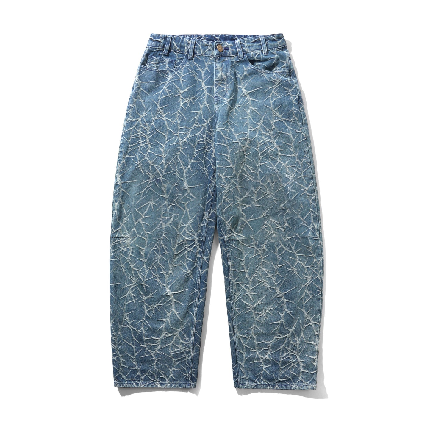 Butter Goods Thorn Camo Wide Cut Denim Jeans Col. Washed Indigo