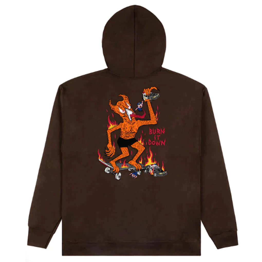 Thrasher x Neckface Burn it Down hoodie