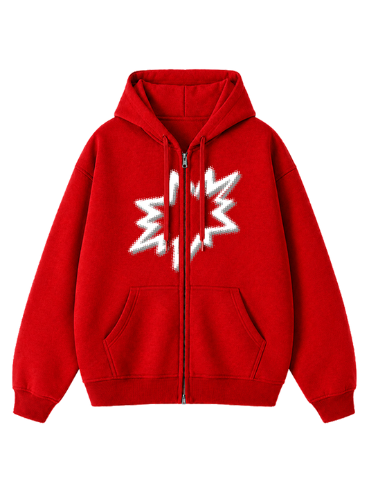 CJ Surfboards Zip Hoodie - Red