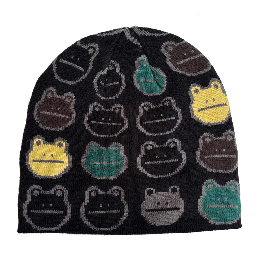 Frog Skateboards Black Frog Nation Beanie