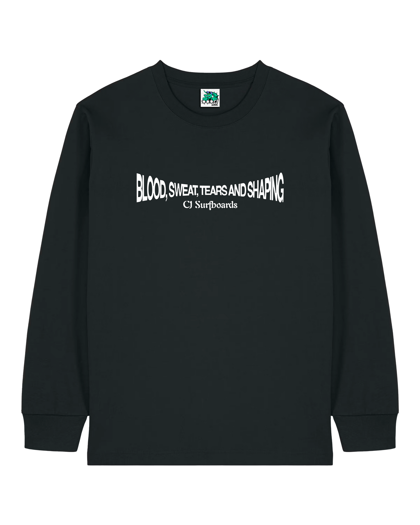CJ Surfboards Blood,Sweat,Tears and Shaping longsleeve tee
