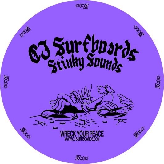 CJ Surfboards Stinky Sounds Slip Mat Purple