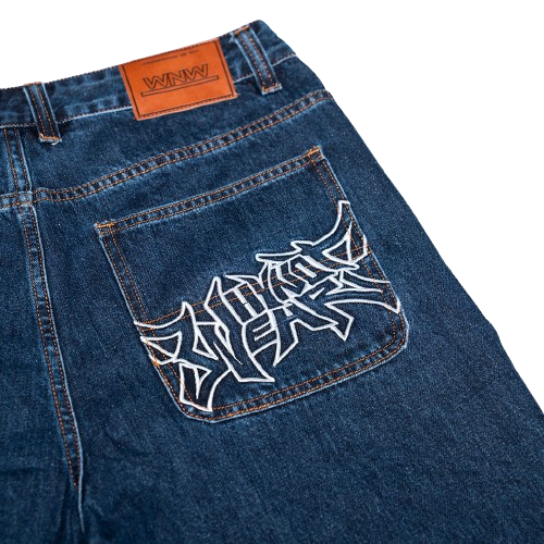 WhyNotWear Blue Baggy Jorts