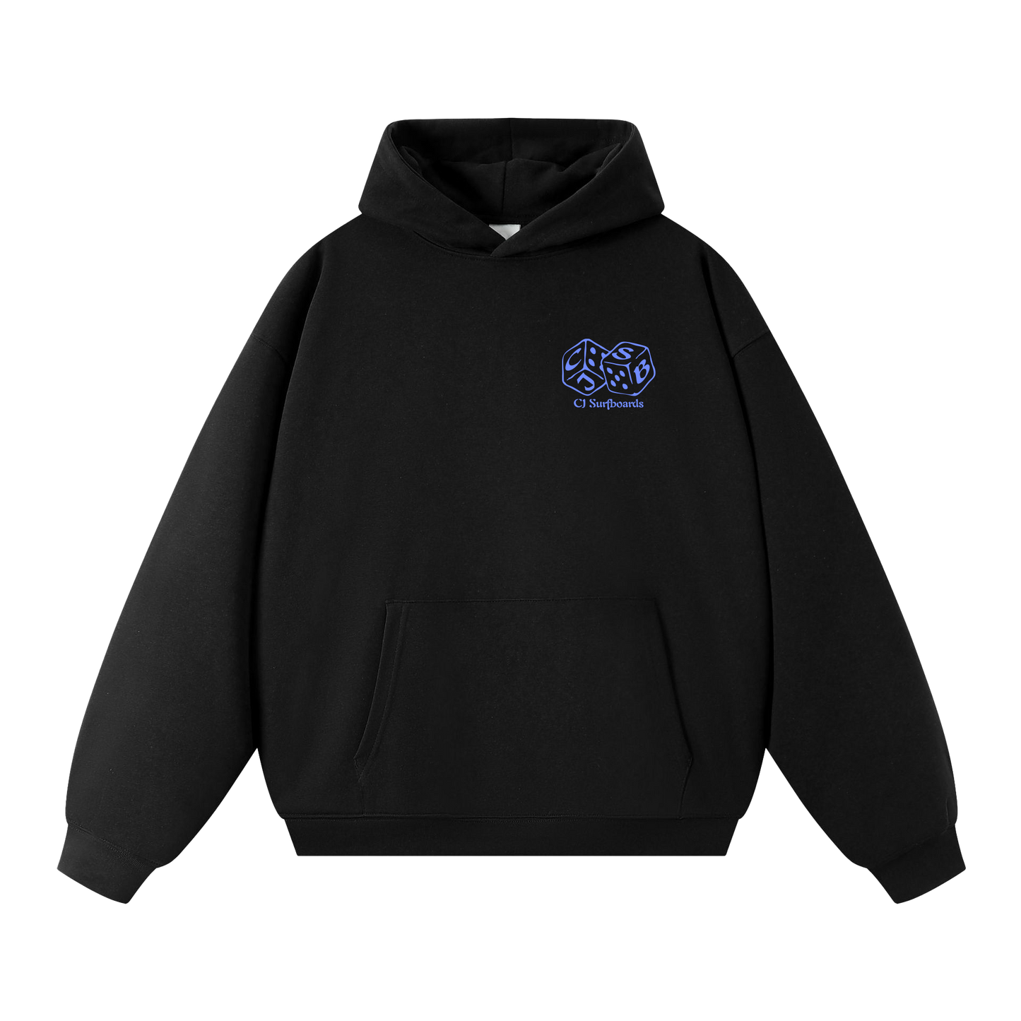 CJ Surfboards All Hustle, No Luck hoodie (black)