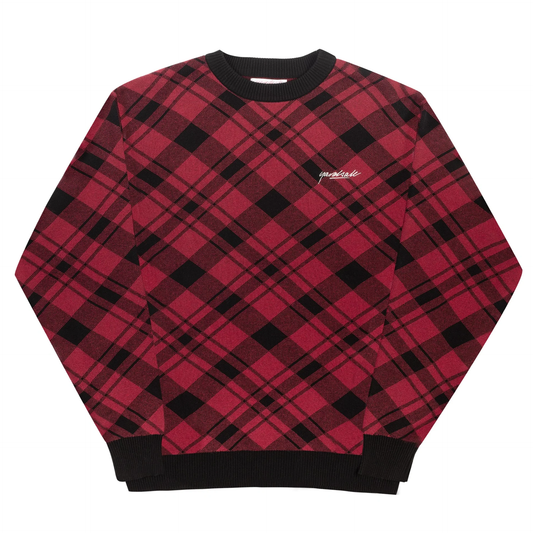 Yardsale XXX - Plaid Knit - Red/Black